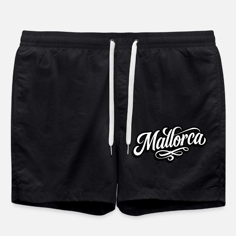 Mallorca Tattoo - Swim Trunks - black