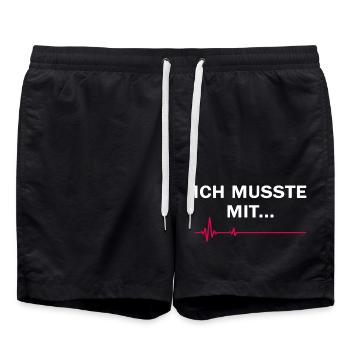Trend holiday "a must" cool zero buck gift - Swim Trunks - black - Front - AI Model Male 185 light (185cm)