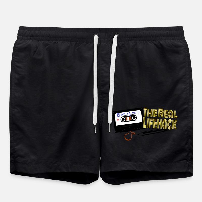 the real life hack - Badeshorts - Schwarz
