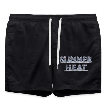 Chaleur estivale - Short de bain - noir - Devant - AI Model Male 185 light (185cm)