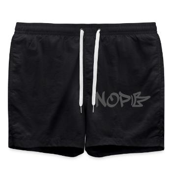 No Kings in America since 1776 - Swim Trunks - black - Front - AI Model Male 185 light (185cm)