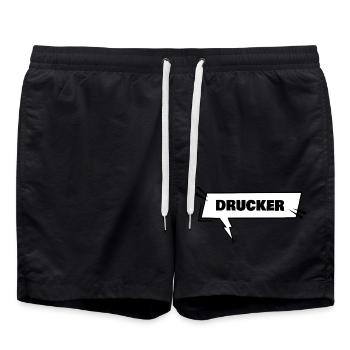 Les imprimantes comme outil d’éducation - Short de bain - noir - Devant - AI Model Male 185 light (185cm)
