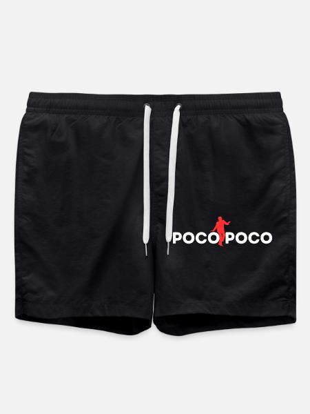 INDONET Poco Poco print - Swim Trunks - black