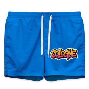 Cologne Graffiti Style | Köln Shirt - Badeshorts - Cobalt blue - Vorne