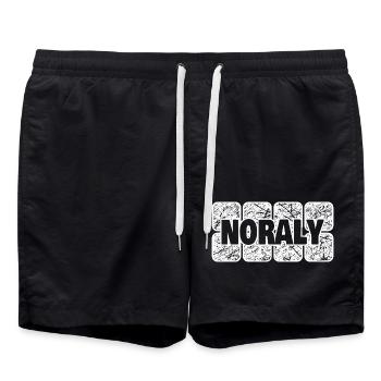 Noraly - Badeshorts - Schwarz - Vorne - AI Model Male 185 light (185cm)