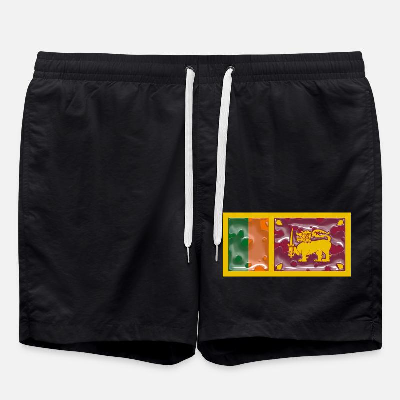 Sri Lanka - Badeshorts - Schwarz
