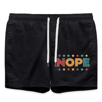 NEIN, NEIN, NEIN, - Badeshorts - Schwarz - Vorne - AI Model Male 185 light (185cm)