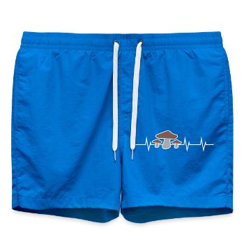 Heartbeat Mushroom - Swim Trunks - cobalt blue - Front