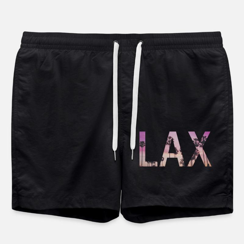 LAX (Los Angeles) logo - Short de bain - noir