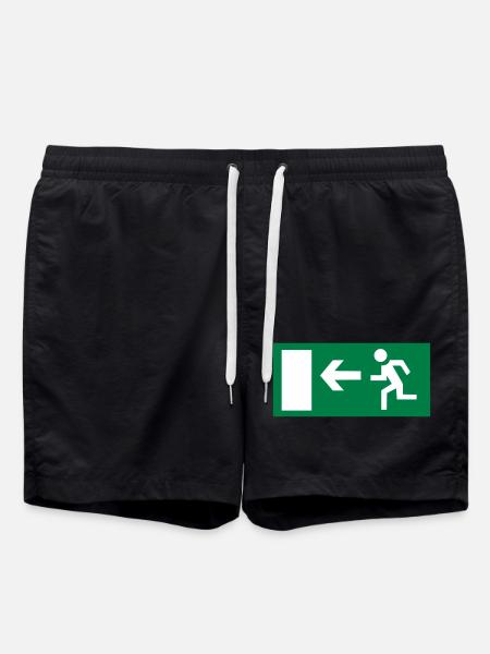 emergency exit - Swim Trunks - black