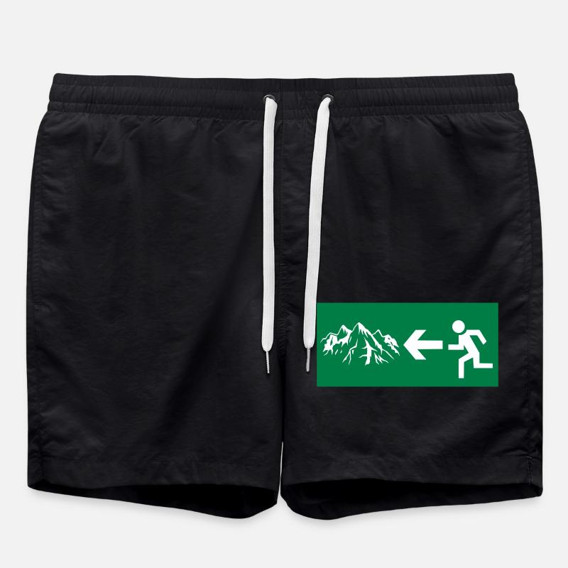 Montagnes - Short de bain - noir