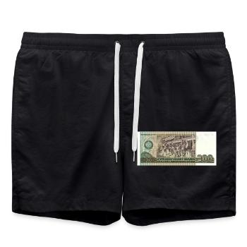 200 marks de la RDA - Short de bain - noir - Devant - AI Model Male 185 light (185cm)