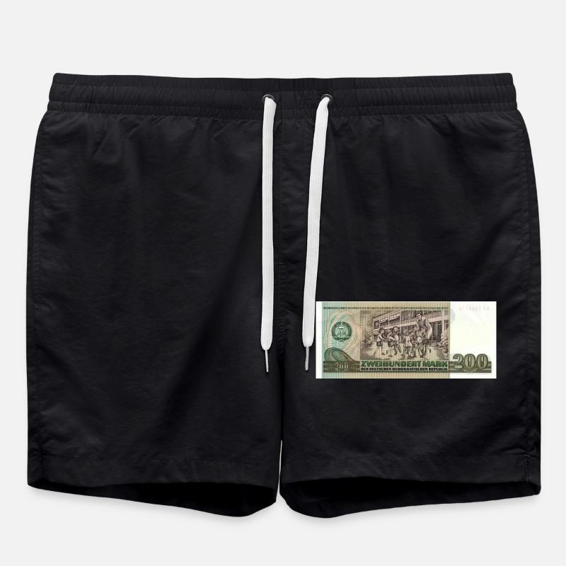 200 Marks of the GDR - Swim Trunks - black