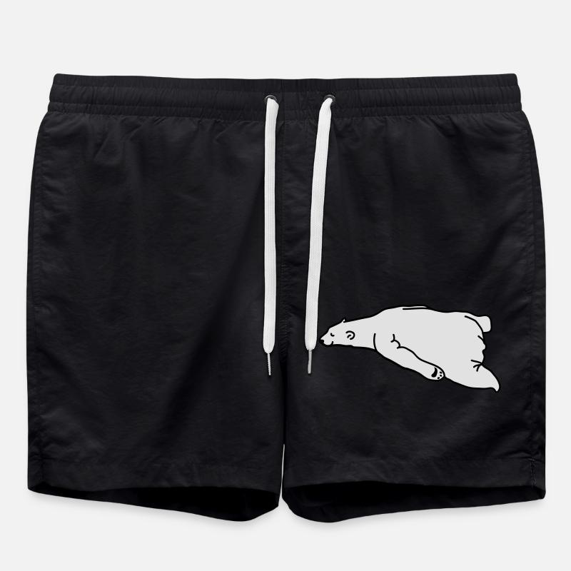 lazy_bear - Swim Trunks - black
