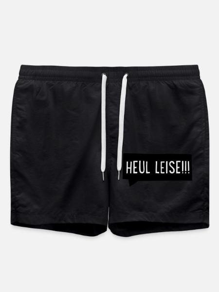 Heul leise - Badeshorts - Schwarz
