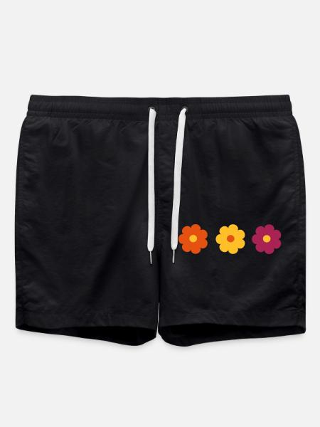 FLOWERS - Swim Trunks - black