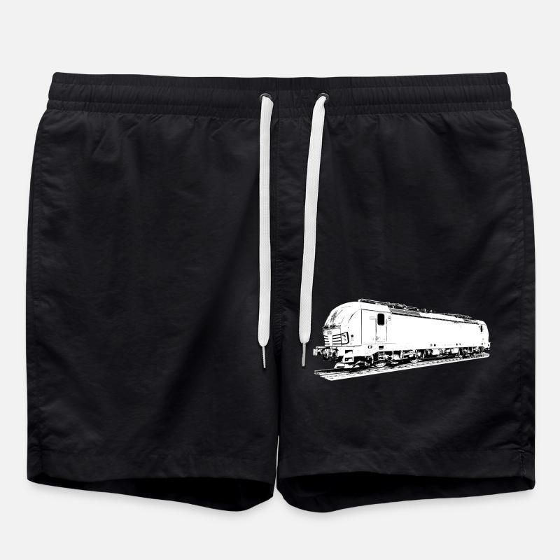 E-Lokomotive - Badeshorts - Schwarz