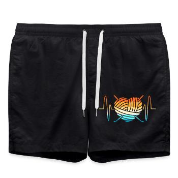 Tailor Thread Sewing Yarn Needle Crochet Wool - Swim Trunks - black - Front - AI Model Male 185 light (185cm)