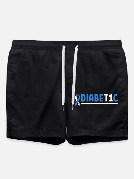 Diabetic Insulin - Swim Trunks - black