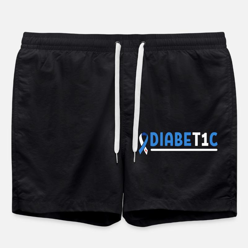 Diabetic Insulin - Swim Trunks - black