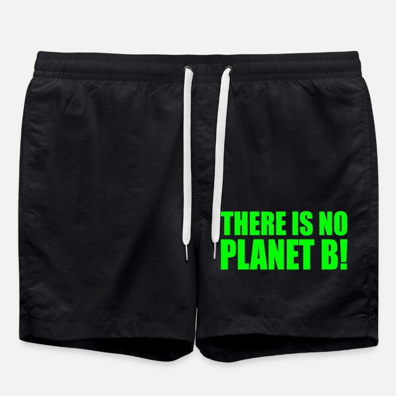 There is no planet B - Swim Trunks - black