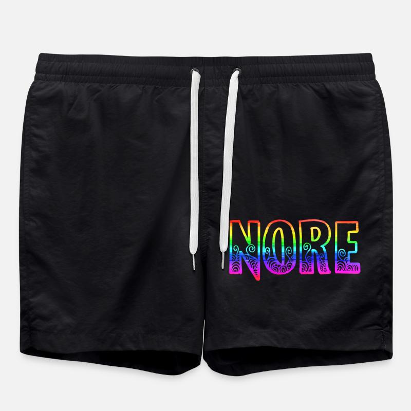 nore rs regenboren - Swim Trunks - black