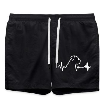 Rottweiler - Heartbeat - Chien - Short de bain - noir - Devant - AI Model Male 185 light (185cm)
