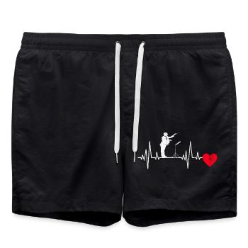 Chefs d’orchestre ECG Musique Chef d’orchestre Musicien Heartbeat - Short de bain - noir - Devant - AI Model Male 185 light (185cm)