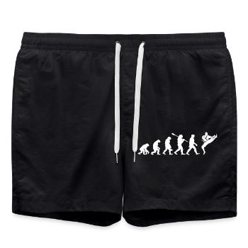 Judo Karaté Evolution Arts Martiaux Taekwondo - Short de bain - noir - Devant - AI Model Male 185 light (185cm)