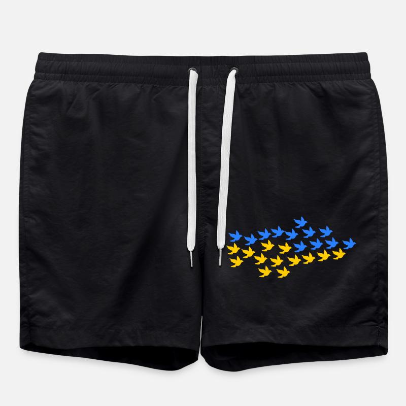 Ukraine - Badeshorts - Schwarz