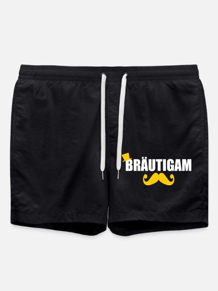 Bräutigam - Badeshorts - Schwarz