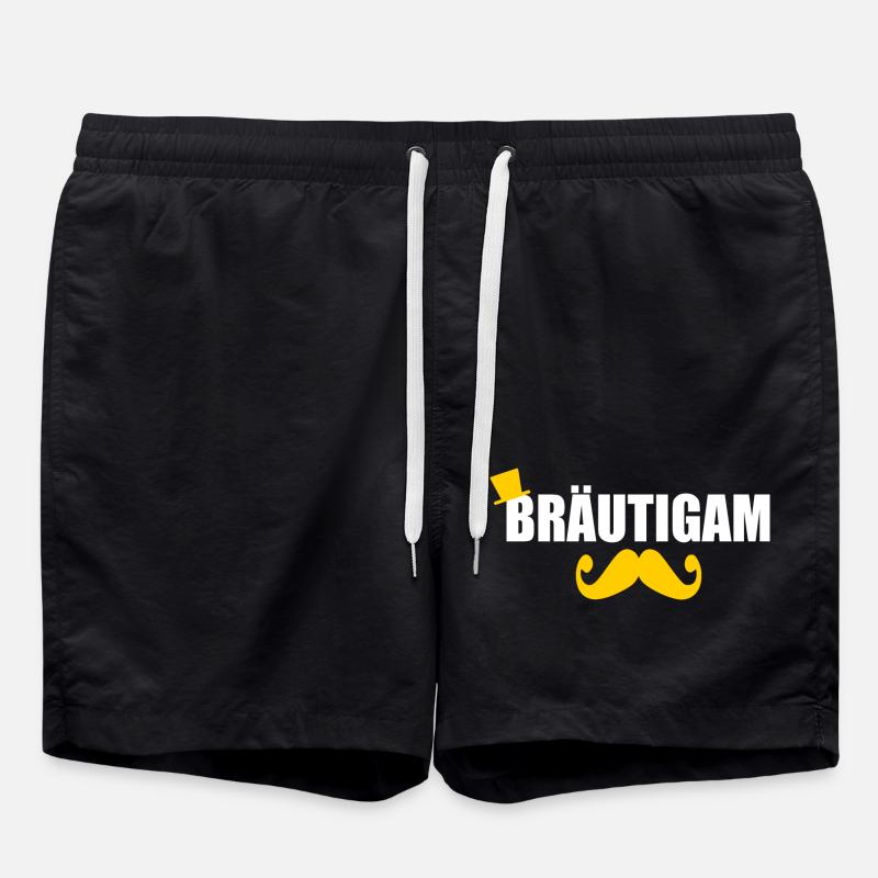 Bräutigam - Badeshorts - Schwarz