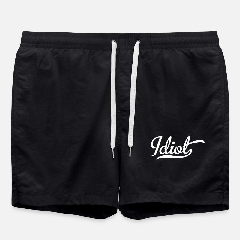 Idiot - Swim Trunks - black