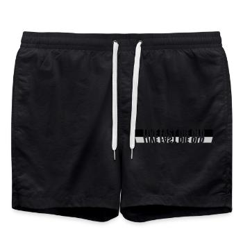 Live Fast Die - Swim Trunks - black - Front - AI Model Male 185 light (185cm)