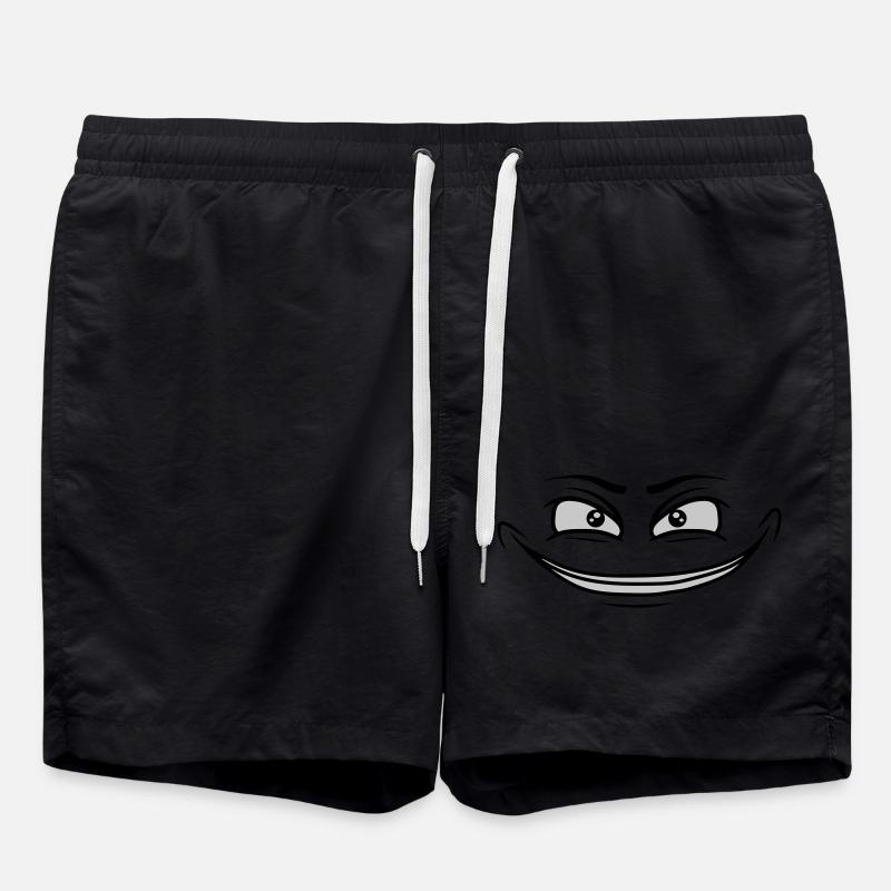 Crazy Evil Eye - Swim Trunks - black