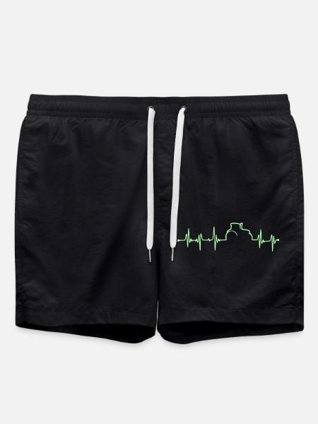 Heartbeat - Bauer - Edition green - Swim Trunks - black
