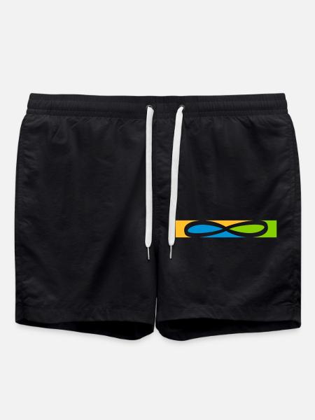 Icône Stripe Infinity - Short de bain - noir