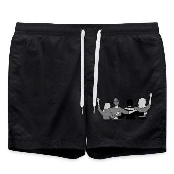 Équipage 4 Amis - Short de bain - noir - Devant - AI Model Male 185 light (185cm)
