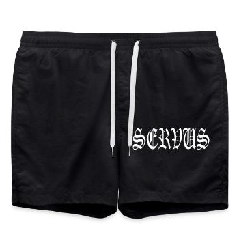 Servus - Badeshorts - Schwarz - Vorne - AI Model Male 185 light (185cm)