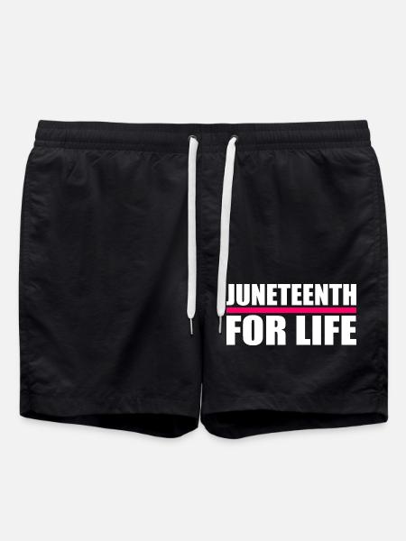 juneteenth - Swim Trunks - black