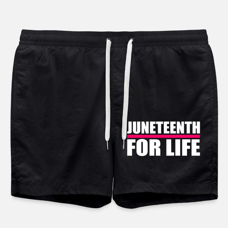 juneteenth - Badeshorts - Schwarz