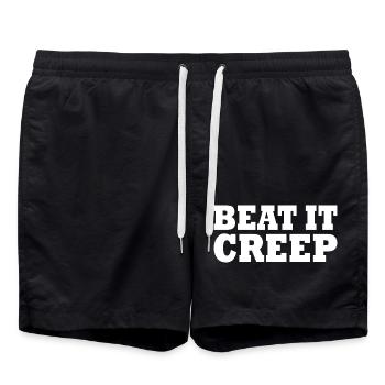 Beat it creep - Badeshorts - Schwarz - Vorne - AI Model Male 185 light (185cm)
