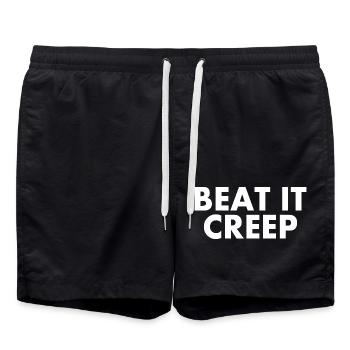 Beat it creep - Badeshorts - Schwarz - Vorne - AI Model Male 185 light (185cm)