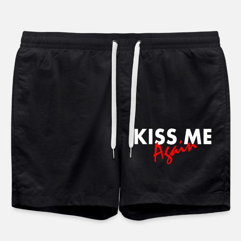 Kiss me again - Badeshorts - Schwarz