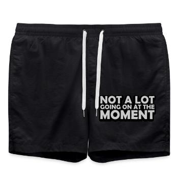 Not much going on - Badeshorts - Schwarz - Vorne - AI Model Male 185 light (185cm)