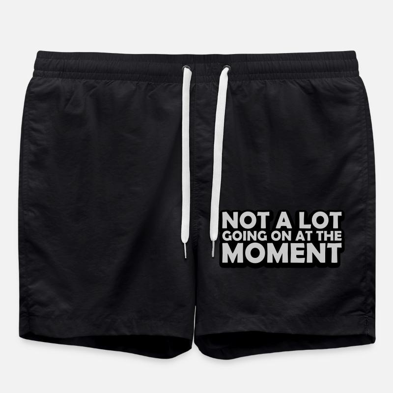 Not much going on - Swim Trunks - black