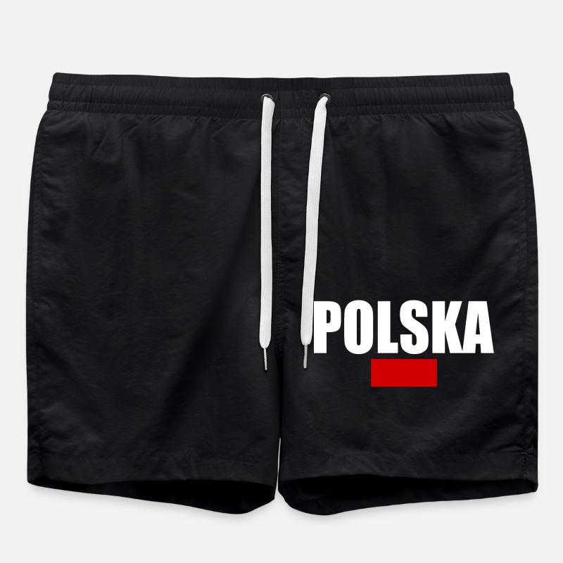 Polen - Badeshorts - Schwarz