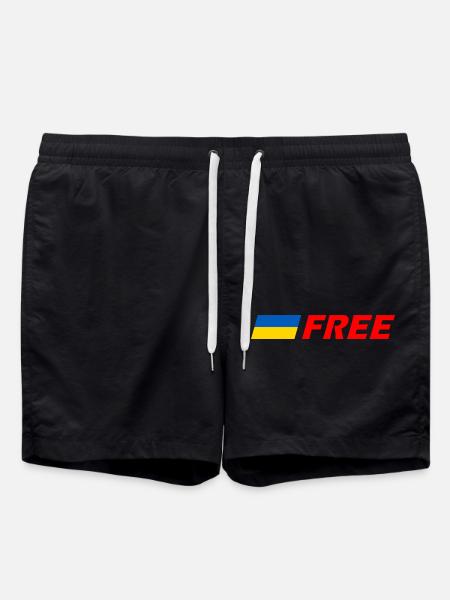Ukraine - Swim Trunks - black