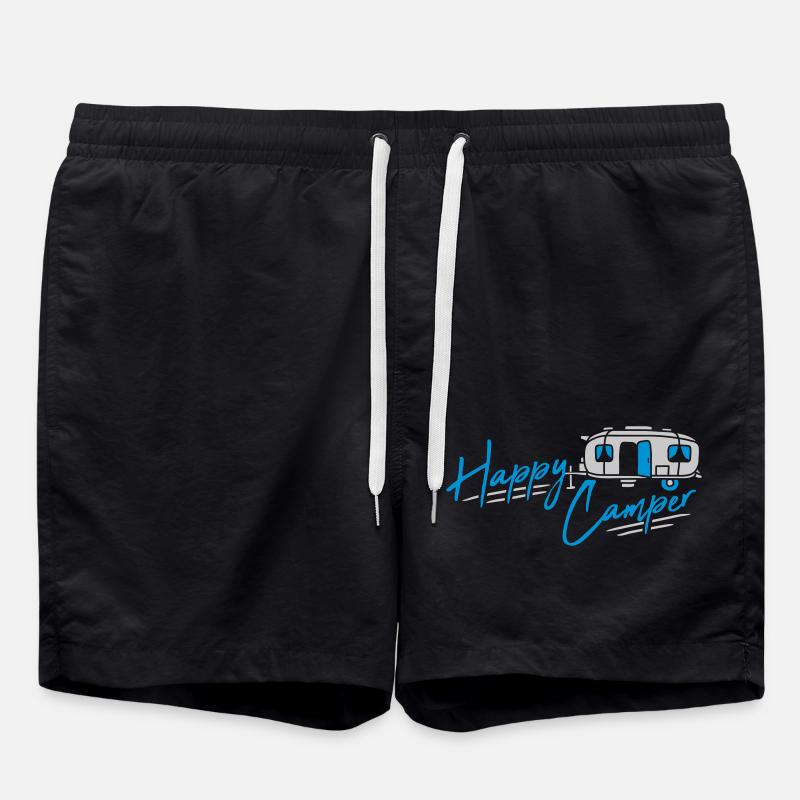 Happy Camper Motorhome Camping - Short de bain - noir