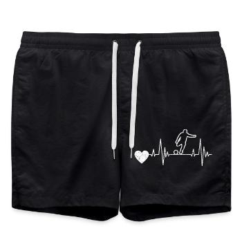 Fußball Fußballtrainer Fußballer Fußballspieler - Badeshorts - Schwarz - Vorne - AI Model Male 185 light (185cm)